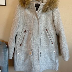 J. Crew Chateau Parka Wool Coat Size 6